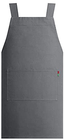ALCKO Arbeiten Schürze, Tischlerschürze Schweißerschürze Wasserfest Canvas Werkzeugschürze Herren Damen, Mann Frau, Perfekt for Garten (Color : Grey, Size : XL)