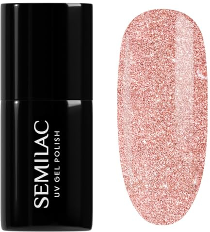 Semilac UV Nagellack Hybrid 458 Sparkling Rose 7ml Kollektion Flash