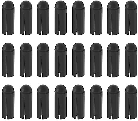 ECSiNG 24 Uds 90 Grados Protector de ala de Dardo Aleación de Aluminio Protector de Vuelo de Dardo Accesorios de Dardos de Competición Profesional 3mm X 8,5mm Negro