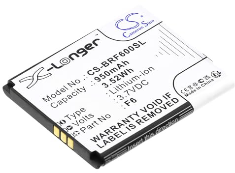 TECHTEK Batteria 950mAh compatibile con [Brondi] Amico Mio + C, Amico Mio+, Special e, Supe, Super sostituisce F6 FBA