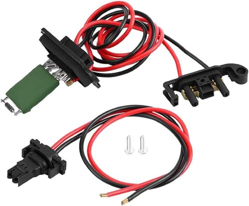 MotorMinds Widerstand Heizungsgebläse 7701209803 Gebläseregler Vorwiderstand Steuergerät, Auto Gebläse Widerstand Set Ersatz für Clio Mk3 III MEDUS