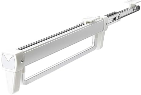 Asta Appendiabiti Estensibile e Regolabile, Gruccia Appendiabiti Estraibile Barra Telescopica Regolabile per Guardaroba Gruccia Appendiabiti Versatile, Ideale per Appendere le Grucce (355 Mm)