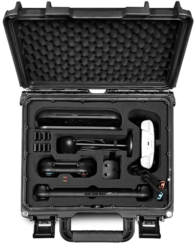 LEKUFEE Waterproof Hard Carrying Case Compatible with Nintendo Switch 2, Dock, Switch 2 Pro Controller, Switch 2 Camera, Game cartridges(8 pcs), and More Accessories(Bag & Case ONLY)