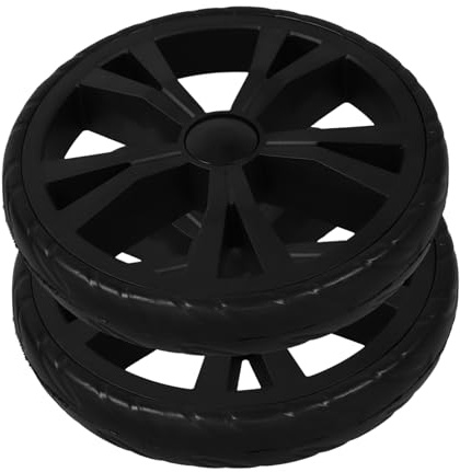 VALICLUD 2 piezas Ruedas para Carro Compra Silenciosas Escalera Reemplazo Resistente Compatibles con Carros Jardín y Carrito Compras