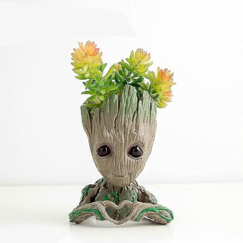 Generico Kraja Klassischer Film-Blumentopf für Pflanzen und Stifte als Geschenk (Herz)