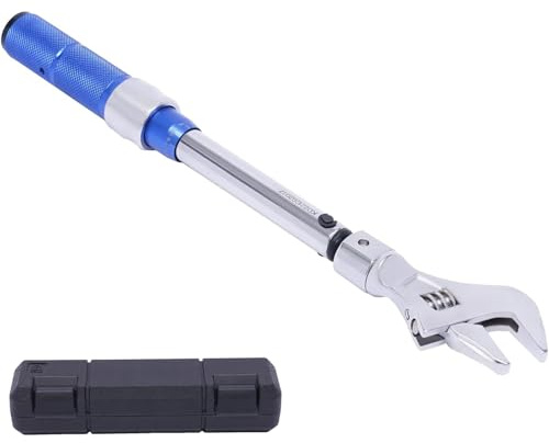 Digital Torque Wrench, Adjustable 5-25 NM, 30mm Steel Open End Manual Spanner for Plumbing and Auto Repair, Ideal for Home Maintenance
