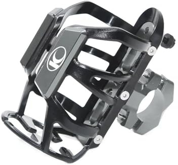 Soporte Bebida Moto Portavasos para DOWNTOWN125i 200i 300i 350i DT125 200 300 Xcitings400 Portavasos CNC para Botellas De Agua para Motocicletas(Titanium-B)
