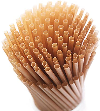 SHAUMN 200 cannucce biodegradabili di canna da zucchero, 20 cm, compostabili, usa e getta, senza plastica, robuste cannucce per frullati, per casa, ristorante, feste, non si appannano