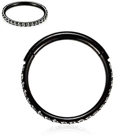 AROWRO 316L chirurgischer Stahl mit Zirkonia für Ohr und Nase, 20 g, 18 g, 16 g, 14 Gauge