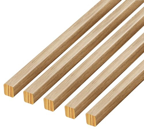 Lames Premium 3D Slim XS 30 pièces, 16x16 mm, panneaux muraux et de meubles tridimensionnels panneaux de bois, panneaux muraux, aspect bois, mur à lattes