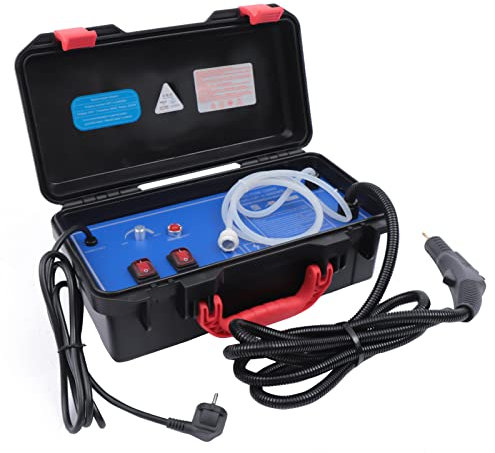 czyuRachel Limpiador a vapor, 3000 W, alta temperatura y presión, máquina de limpieza manual para coche, hogar, multiusos, limpiador de vapor de mano, presión de vapor: 3,5 bar