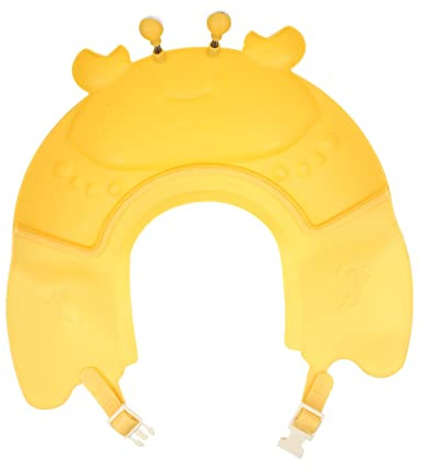 KOMBIUDA Wasserdichte Badehaube für Junge Mädchen und Kleinkinder Verstellbare Duschhaube mit Hoher Krempe Schützt vor Wasser in Augen Geeignet für Kinderbad und Dusche