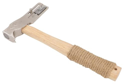 Yosoo Health Gear Magnetisches Überdachung Hammer Beil, 17 Unzen Multifunktion Werkzeug mit Holzgriff für Schnelle Installation von Nagel-und Filz Kappe, Kohlenstoffs Tahl Schindel Axt