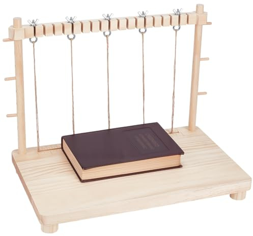 BENECREAT Set di Telai per Cucito e Rilegatura In Legno, Telaio per Rilegatura Libri, Forniture per Rilegatura A Mano di Libri Fatti A Mano, Fai Da Te, 40x25x32cm