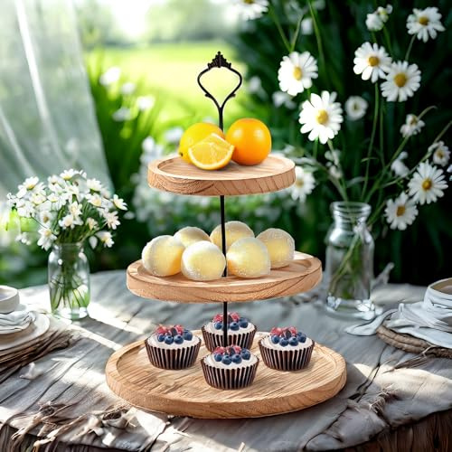 Cupcake-stativ (3 lager, brun)