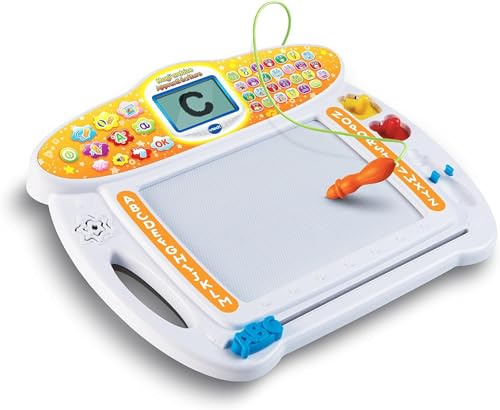 VTech - Magi'Ardoise Apprenti Écriture, Ardoise Magique Enfant, Tablette à Dessin, Jouet Éducatif et Créatif pour Apprendre à Écrire, Cadeau Enfant Dès 3 Ans - Contenu en Français