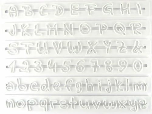 Torten Deko Shop Buchstaben und Zahlen Ausstecher. Indie Flower