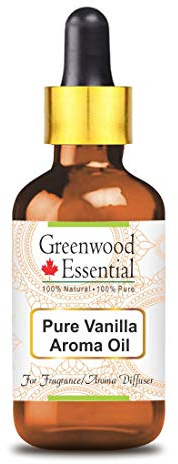 Greenwood Essential Ren vanilj aromolja (lämplig för aromspridare) med glaspipett, 100 % naturlig terapeutisk kvalitet, 15 ml (5 oz)