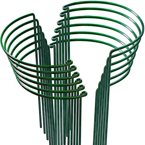 LEOBRO 12PCS Plant Supports, Peony Cages and Supports, Plant Stakes, Plant Support Stakes for Indoor Plants, Outdoor Plants, Monstera Hydrangea Support Cage, 10 W x 15.8 H