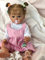 MineeQu 22 Zoll 55CM So wirklich süß kuschelig Wiedergeborene Babypuppe Silikon Vinyl Ganzkörper realistisch Neugeborenes Kleinkind Mädchen Puppen Kinder Geburtstag Weihnachten Geschenk Set