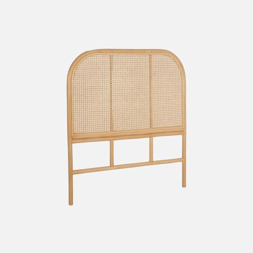 sweeek - Testiera in rattan naturale per cameretta dei bambini. Sumatra. 90 x 100 cm
