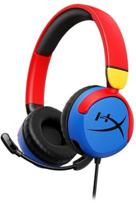 HyperX Cloud Mini - Auriculares Gaming con Cable para niños, límite Volumen 85dB, para PC/Switch/PS/Chromebook/Xbox/Móvil, Multicolor