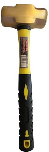 VCT Solid Brass Non-Sparking Hammer with Fiberglass Non-slip Handle - 2lb, 01213