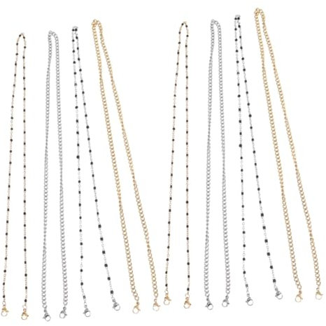 LIFKOME 8stücke Teiliges Edelstahl Brillenkette Lanyard Abnehmbares Anti-verlust Masken-accessoire Für Brillen Und Sonnenbrillen Leicht Komfortabel Für Täglichen Gebrauch Und Reisen