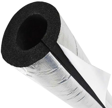 Selbstklebende Rohrisolierung Ø22mm 27mm 34mm 43mm 48mm 60mm 76mm 89mm 110mm 114mm Schaumstoff Schlauch Isolierung Rohr Dämmung(ID 76mm x T 20mm)