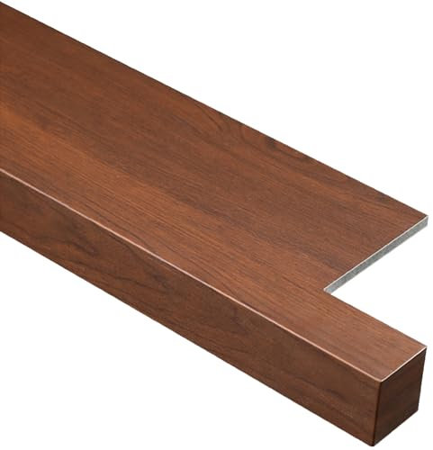 Davanzale per finestra PVC Impermeabile Copri Davanzale con Naso, Davanzale per Finestra Rivestimento Copridavanzale Impermeabile Finitura a Venatura di Legno per la Rimodellazione(W 30 cm,L 120 cm)