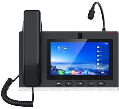 Fanvil A308I・IP-Telefon・Schwarz・Kabelgebundenes Mobilteil・Android・Im Band・Außerhalb des Bandes・SIP-Info・20 Zeilen (A308I)