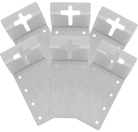 BESPORTBLE 6pezzi Angolare t Post Resistente e Stabile Per Recinzioni e Strutture Esterne Installazione Facile e