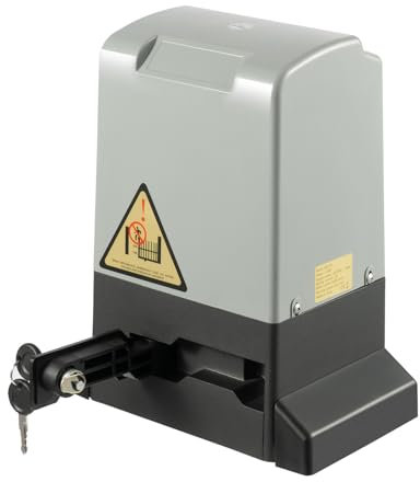 370W Schiebetorantrieb Elektrischer Automatischer Schiebetoröffner Schiebetorantrieb Set Toröffner garagentorantrieb bis 800 kg mit 2 Fernb 6 x 1 m Zahnschienen für Schiebetür