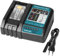 QUPERR DC18RC Schnellladegerät Kompatibel mit Makita 14.4V/18V Lithium-Ionen Akku BL1815N BL1820 BL1830 BL1840B BL1850 BL1860 BL1450, Ersatz für DC18RD DC18RA DC18SD DC18SE
