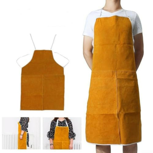 VRTYVEYBB Cowhide Protective Apron for Welders Gear for Safe Working Environment