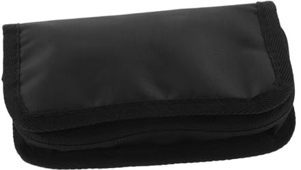 Bolsa de Almacenamiento para Negra de Pvc y Tejido | Organizador para Suministros de Diabetes, Cremallera Suave Aleación de Zinc, Resistente a Arañazos y Desgaste