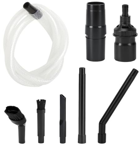 9 stycken mikromunstycksuppsättning för dammsugare, 32/35 mm dammsugaradapter, dammsugarmunstycke set med fogmunstycke möbelborste sugslang för detaljrengöring på tangentbordet PC bil modellbygge