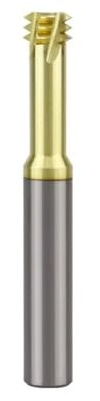 Vertikalfräs, Volframkarbid enkeltand gängfräs med tre tands spiralfräs fräsfräs(M4x0.7xD4x50L 3T)