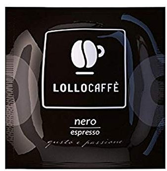 Lollo Caffe Lot de 150 dosettes de café ESE 44 mm, mélange noir apprécié, filtre en papier