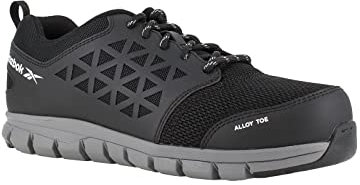 REEBOK WORK IB1031 S1P Excel-ljus aluminiumtå atletisk PR arbetssko, 40, svart/grå