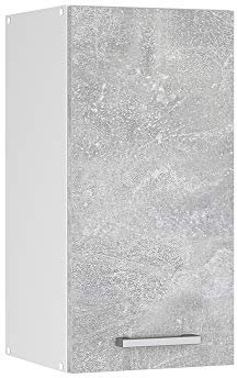 Vicco pensile da cucina R-line, Calcestruzzo/Bianco, 30 cm