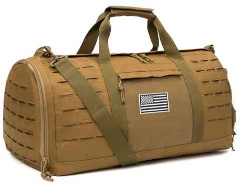 QT&QY 40L Bolsa Militar Táctica para Hombres de Deporte, Fitness y Viaje con Compartimento para Zapatos - Ideal para Gimnasio, Baloncesto y Fútbol de Fin de Semana