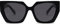 SOJOS Sonnenbrille Damen Polarisiert Vintage, Retro Cateye Sonnenbrille Verspiegelt Groß Eckig Schwarz Modern UV400 Katzenauge Brille SJ2205 mit Schwarz Rahmen/Schwarz Linse