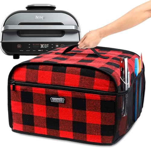 BAGSPRITE Dust Cover Compatible with Ninja Foodi Grill (FG551 Foodi Smart XL 6-in-1 Indoor Grill with Air Fry), Appliance Cover for Ninja Accessories and Air Fryer Accessories
