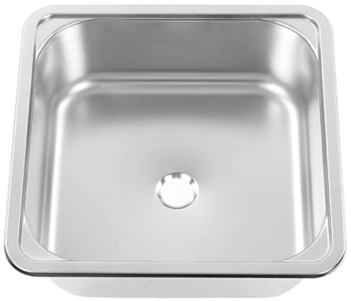 Fregadero, 336x336x125 Mm para Camper Yacht Boat RV Fregadero 304 Acero Inoxidable Gran Capacidad Fregadero de Cocina Resistente a los Arañazos Fregadero de Cocina Fregadero de