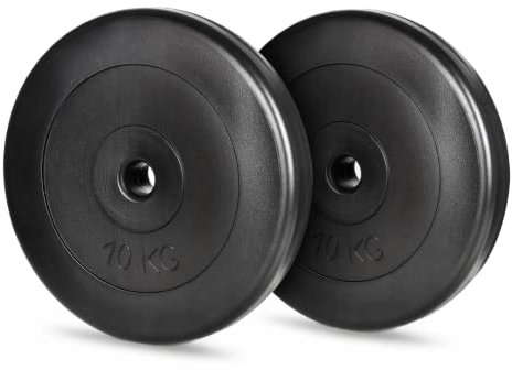 A2Z SPORT® 10kg Hantelscheiben 30mm (2x10kg) Hantelscheiben 20kg Set - Gewichtscheiben 10kg Scheiben - Bumper Plates Gewichte 10 kg
