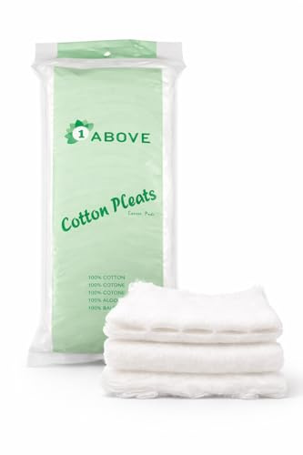 1ABOVE Cotton Wool Pleat 80g – 100% Pure Cotton, Super Soft & Gentle, Ideal for Makeup Removal & Daily Beauty Care