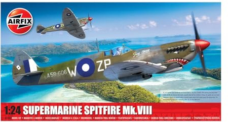Airfix A17002 Supermarine Spitfire MK.VIII Kit de Modelo de avión Militar de plástico