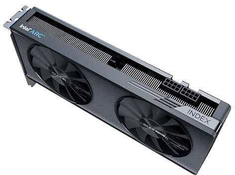 WEELIAO GUNNIR Intel Arc A580 Index Scheda grafica 8G, scheda video 1700 MHz, 8 GB 256-bit GDDR6, PCIE4.0, 1 HDMI, 3 DP, 2 ventole, TBP 195 W