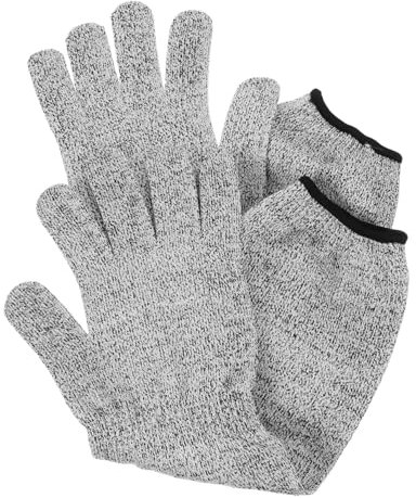 KONTONTY Guanti Antitaglio Protezione Avambraccio Maniche Lunghe Resistenti Uso Cucina Industriale Sicurezza Guanti Da Lavoro